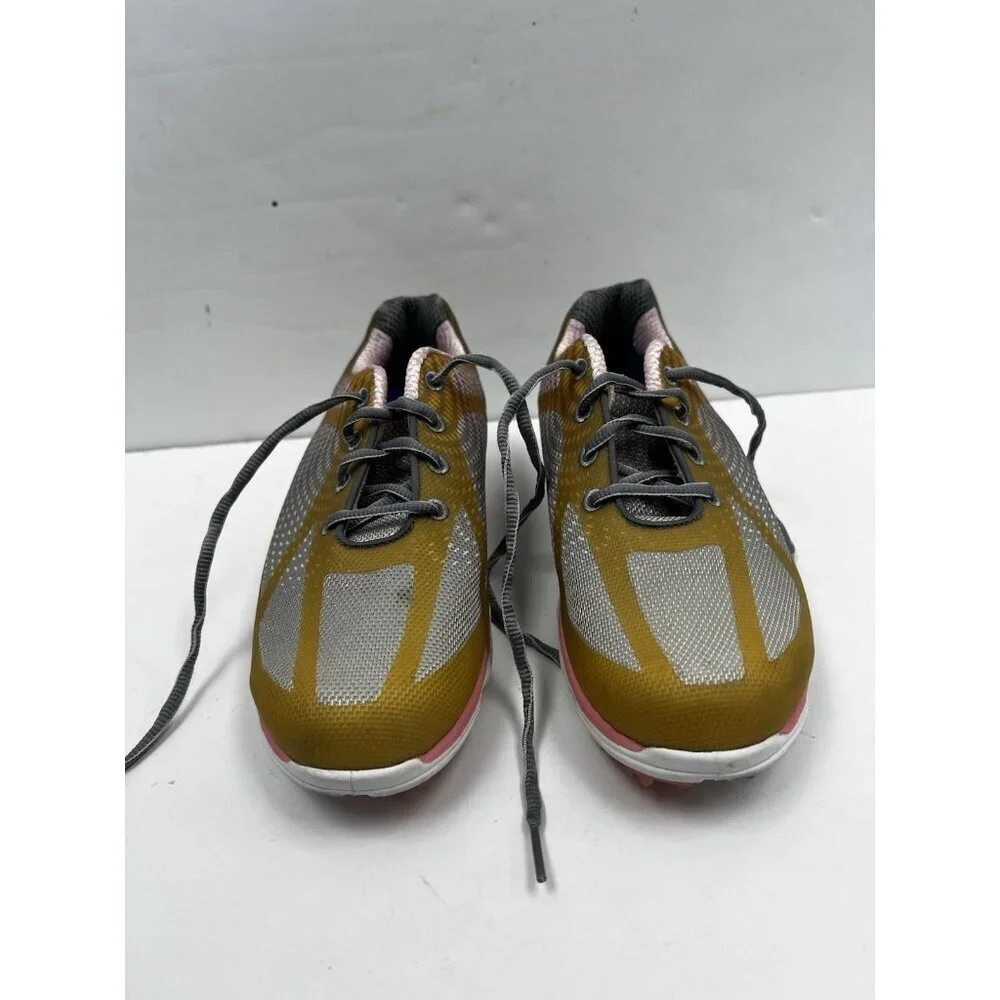 FootJoy Women's FJ 98000 EmPower Pink/Grey/Gold Spikeless Golf Shoes Sz 8 M